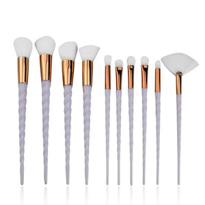 10pcs Unicorn Makeup Brushes Sets Maquiagem Foundation Powder Cosmetic Blush Eyeshadow Women Beauty Glitter Make Up Brush Tools