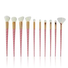 Load image into Gallery viewer, 10pcs Unicorn Makeup Brushes Sets Maquiagem Foundation Powder Cosmetic Blush Eyeshadow Women Beauty Glitter Make Up Brush Tools