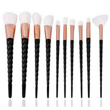 Load image into Gallery viewer, 10pcs Unicorn Makeup Brushes Sets Maquiagem Foundation Powder Cosmetic Blush Eyeshadow Women Beauty Glitter Make Up Brush Tools