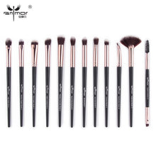 Load image into Gallery viewer, Anmor Makeup Brushes Set 3-12pcs/lot Eye Shadow Blending Eyeliner Eyelash Eyebrow Make up Brushes  Professional Eyeshadow Brush