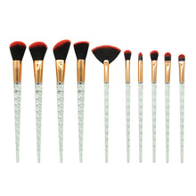 Load image into Gallery viewer, 10pcs Unicorn Makeup Brushes Sets Maquiagem Foundation Powder Cosmetic Blush Eyeshadow Women Beauty Glitter Make Up Brush Tools