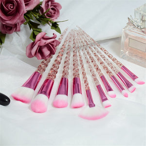 10pcs Unicorn Makeup Brushes Sets Maquiagem Foundation Powder Cosmetic Blush Eyeshadow Women Beauty Glitter Make Up Brush Tools