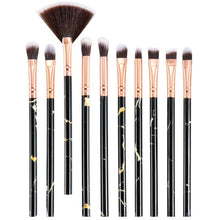 Load image into Gallery viewer, 10Pcs/Set Makeup Brushes Professional Marbling Handle Powder Foundation Eyeshadow Lip Make Up Brushes Set Beauty Tools