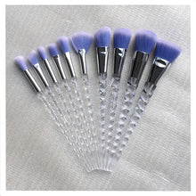 Load image into Gallery viewer, 10pcs Unicorn Makeup Brushes Sets Maquiagem Foundation Powder Cosmetic Blush Eyeshadow Women Beauty Glitter Make Up Brush Tools