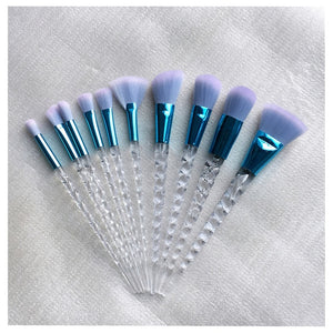 10pcs Unicorn Makeup Brushes Sets Maquiagem Foundation Powder Cosmetic Blush Eyeshadow Women Beauty Glitter Make Up Brush Tools