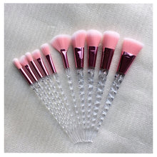 Load image into Gallery viewer, 10pcs Unicorn Makeup Brushes Sets Maquiagem Foundation Powder Cosmetic Blush Eyeshadow Women Beauty Glitter Make Up Brush Tools