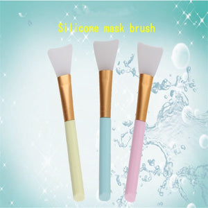 High Quality 3 Colors Women Girls Facial Mask Stirring Brush Soft Silicone Makeup Brush Skin Face Care Cosmetic Tools 30#