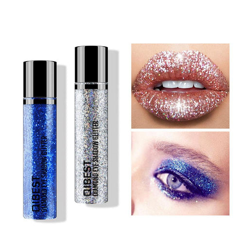 Yfashion Glitter Eyeshaow Loose Powder Brighten Party Metallic Shimmer Eyeshadow Makeup Cosmetics