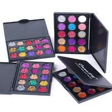 Load image into Gallery viewer, Pressed Matte Glitter Shimmer Palette Diamond Eye Shdow Palette Shimmer Smokey Eyes Brush Korean Cosmetic Set Makeup Palette