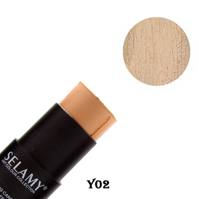 1pcs Foundation Makeup Full Cover Contour Face Concealer Base Primer Moisturizer Hide Blemish Brand Bronzer Concealer Stick