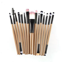 Load image into Gallery viewer, 15Pcs/Kit Makeup Brushes Set Eyelash Lip Foundation Powder Eye Shadow Brow Eyeliner Cosmetic Make Up Brush Beauty Tool