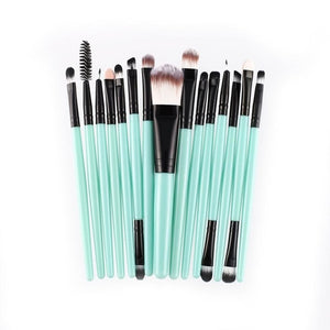 15Pcs/Kit Makeup Brushes Set Eyelash Lip Foundation Powder Eye Shadow Brow Eyeliner Cosmetic Make Up Brush Beauty Tool