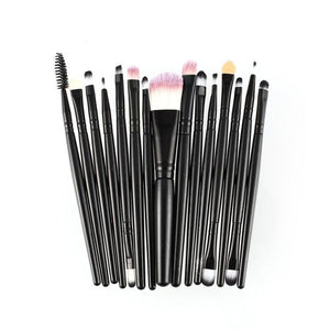 15Pcs/Kit Makeup Brushes Set Eyelash Lip Foundation Powder Eye Shadow Brow Eyeliner Cosmetic Make Up Brush Beauty Tool