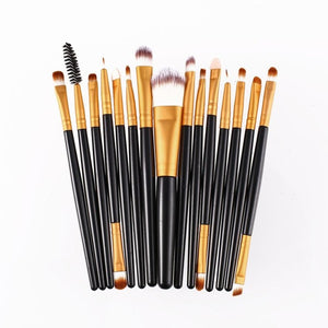 15Pcs/Kit Makeup Brushes Set Eyelash Lip Foundation Powder Eye Shadow Brow Eyeliner Cosmetic Make Up Brush Beauty Tool