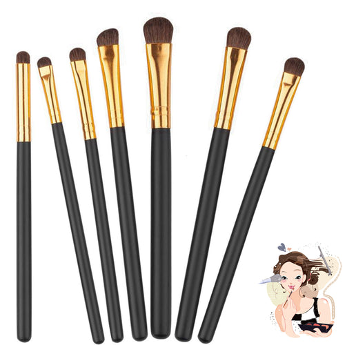 7Pcs/set Pincel maquillaje profesional Makeup Brushes Horse Hair Eyeshadow Cosmetic Foundation Makeup Brushes Set