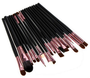 ELECOOL 20/15/6/1PCS Eye Shadow Brow Eyeliner Eyelash Lip Foundation Power Cosmetic Make Up Brush Beauty Tool