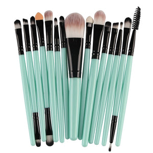 ELECOOL 20/15/6/1PCS Eye Shadow Brow Eyeliner Eyelash Lip Foundation Power Cosmetic Make Up Brush Beauty Tool