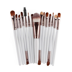 ELECOOL 20/15/6/1PCS Eye Shadow Brow Eyeliner Eyelash Lip Foundation Power Cosmetic Make Up Brush Beauty Tool