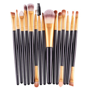 ELECOOL 20/15/6/1PCS Eye Shadow Brow Eyeliner Eyelash Lip Foundation Power Cosmetic Make Up Brush Beauty Tool