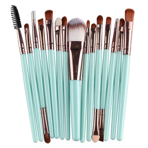 ELECOOL 20/15/6/1PCS Eye Shadow Brow Eyeliner Eyelash Lip Foundation Power Cosmetic Make Up Brush Beauty Tool