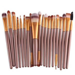 ELECOOL 20/15/6/1PCS Eye Shadow Brow Eyeliner Eyelash Lip Foundation Power Cosmetic Make Up Brush Beauty Tool