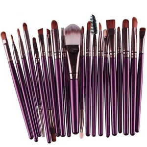 ELECOOL 20/15/6/1PCS Eye Shadow Brow Eyeliner Eyelash Lip Foundation Power Cosmetic Make Up Brush Beauty Tool