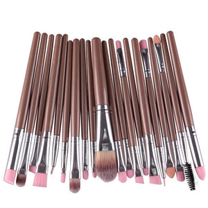 ELECOOL 20/15/6/1PCS Eye Shadow Brow Eyeliner Eyelash Lip Foundation Power Cosmetic Make Up Brush Beauty Tool