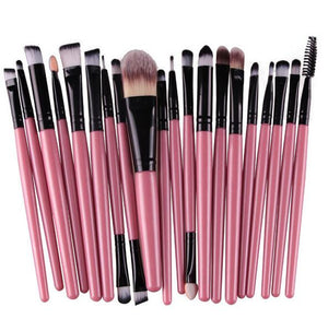 ELECOOL 20/15/6/1PCS Eye Shadow Brow Eyeliner Eyelash Lip Foundation Power Cosmetic Make Up Brush Beauty Tool