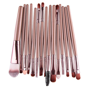 ELECOOL 20/15/6/1PCS Eye Shadow Brow Eyeliner Eyelash Lip Foundation Power Cosmetic Make Up Brush Beauty Tool