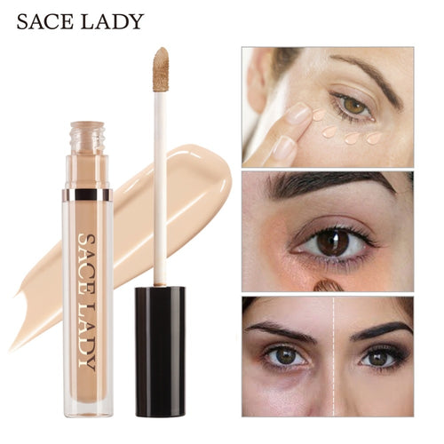 SACE LADY Pro Concealer Makeup Full Cover for Eye Dark Circle Face Corrector Cream Liquid Eye Primer Base Make Up Brand Cosmetic