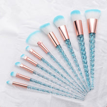 Load image into Gallery viewer, 10pcs Unicorn Makeup Brushes Sets Maquiagem Foundation Powder Cosmetic Blush Eyeshadow Women Beauty Glitter Make Up Brush Tools